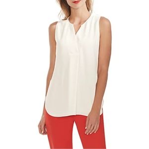 Vince Camuto Split Neck Soft Texture Blouse